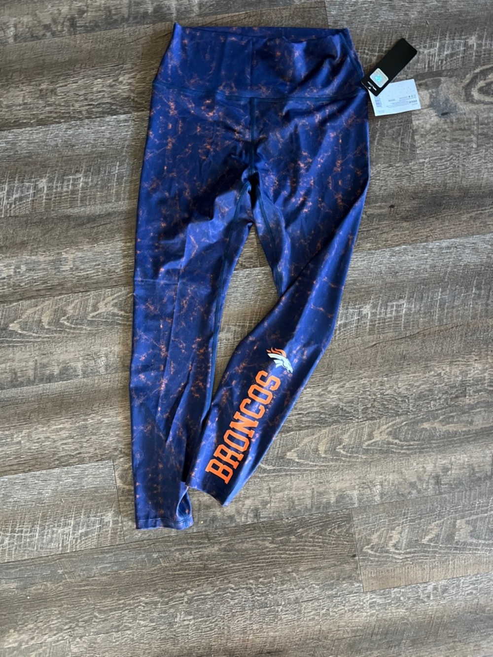 Denver Broncos Marbled Leggings